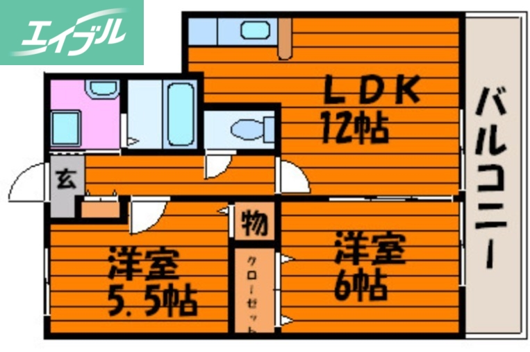 フォブール西市の間取り写真
