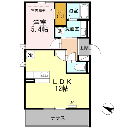 D-room筑紫通り 弐番館の間取り写真