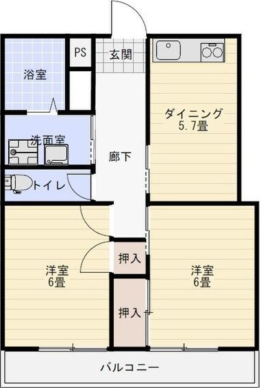 ユニテ井上の間取り写真