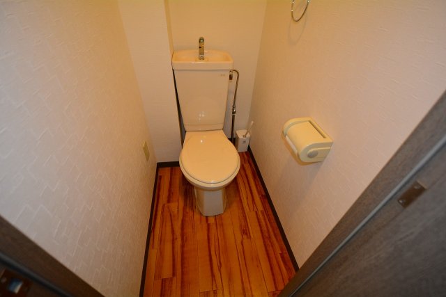 トイレ　シンプルで掃除のしやすいトイレです♪