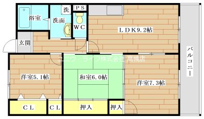 ラフォーレ南平台の間取り写真