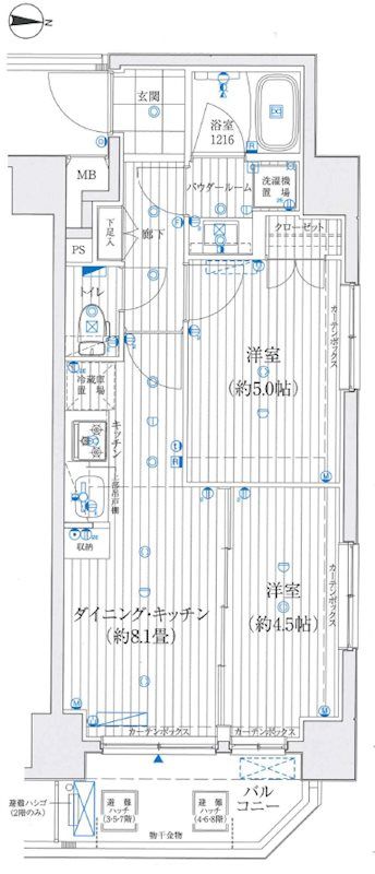 TRADIS RISE 錦糸町の間取り写真