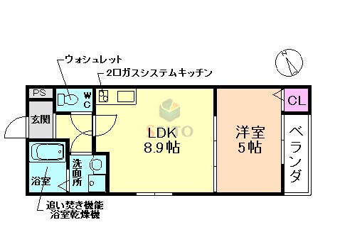 La-Crea曽根の間取り写真