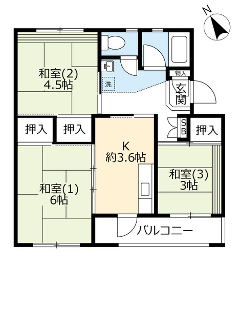 UR平城第二の間取り写真