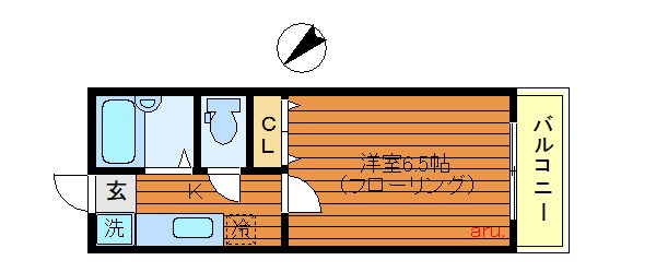 京王井の頭線 三鷹台駅 徒歩13分 3階建 築38年の間取り写真