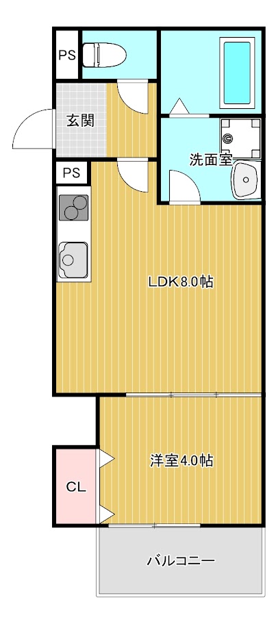 La-Crea豊中本町エアリーの間取り写真