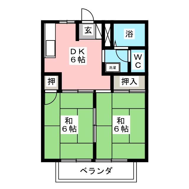 シティハイツすばるの間取り