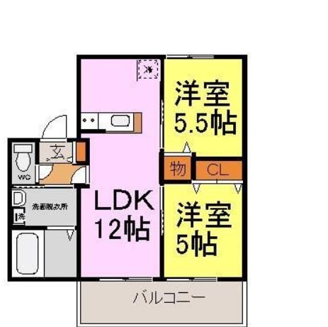 カーサエルソレーユの間取り