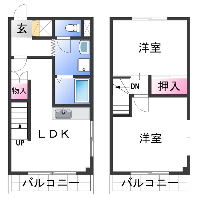 シティアーク北新の間取り