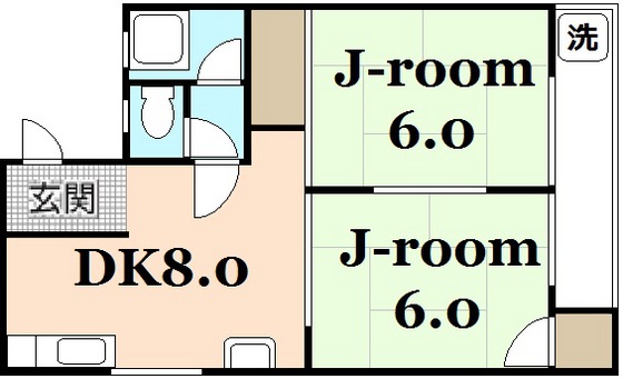 広島市安佐南区八木のマンションの間取り