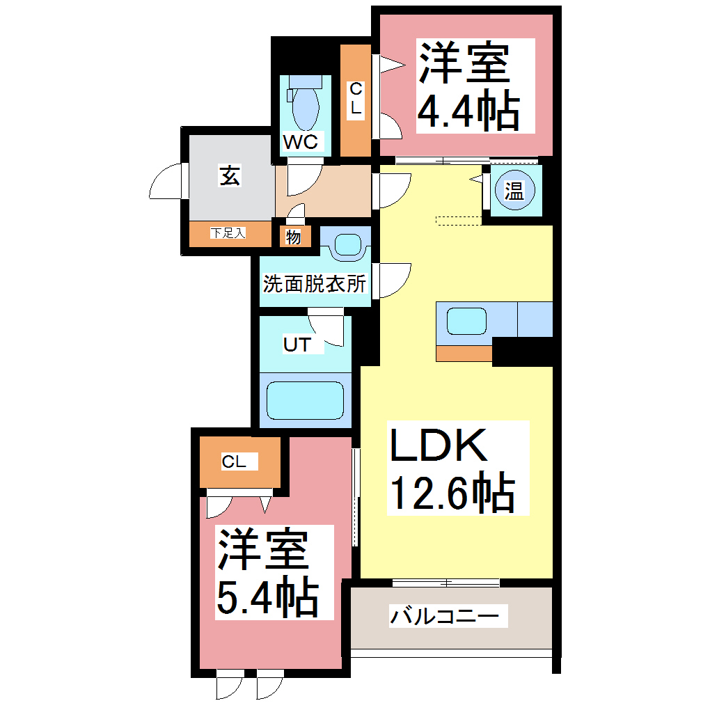 アズール　ソウの間取り