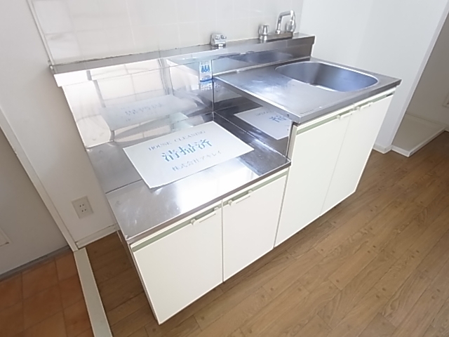 キッチン　ガスコンロ設置型のキッチン