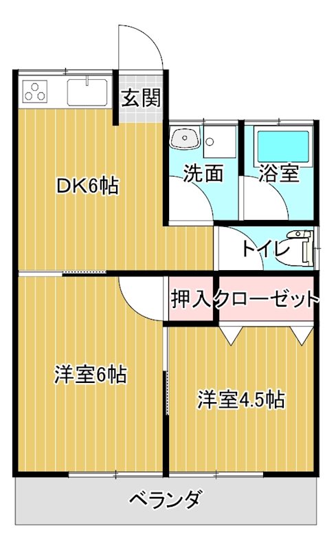 泉アパートの間取り