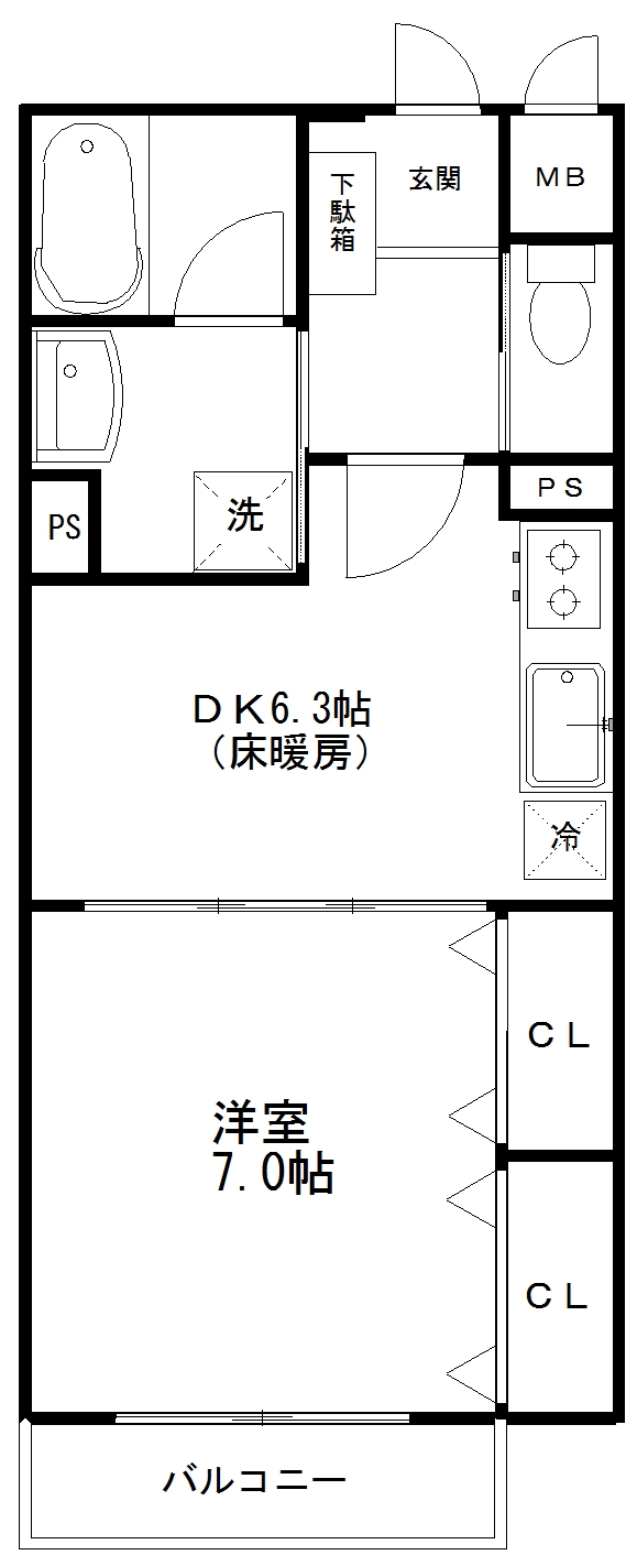 ヒルズ代沢４丁目の間取り