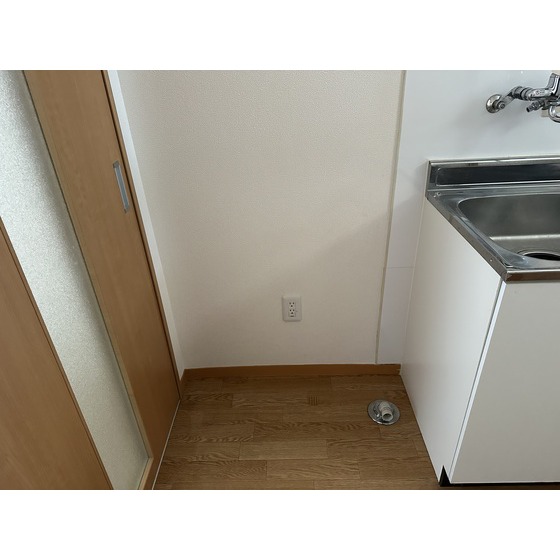 その他部屋・スペース　キッチン横に洗濯機設置スペースあります。