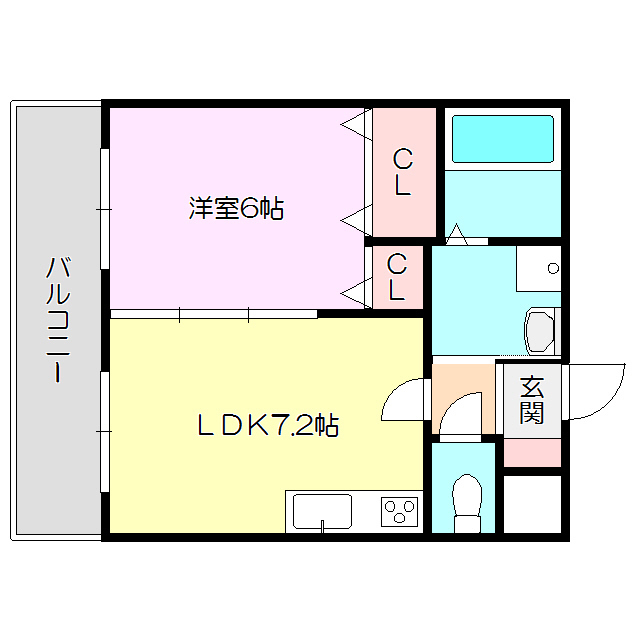 パレス東洋小松館の間取り