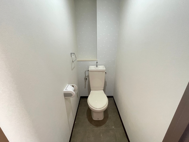 トイレ　後ろにある棚は使い勝手良いです