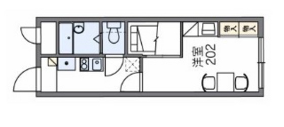 レオパレス国泰寺の間取り