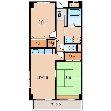 マンションニューハマ１の間取り