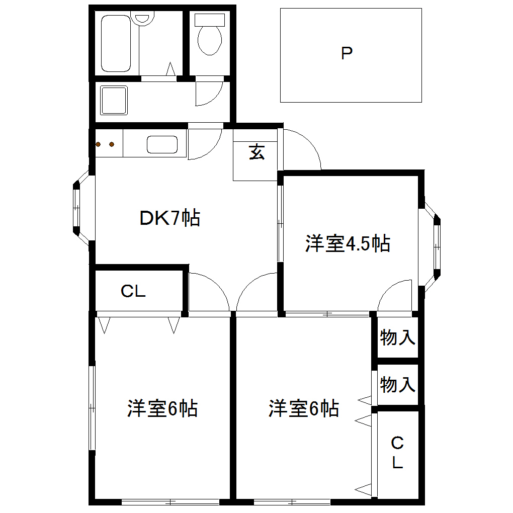 佐々木ハイツの間取り