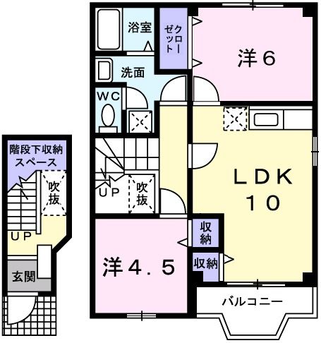 メゾン　ラフィーネI番館の間取り