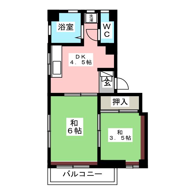 コーポ松屋の間取り