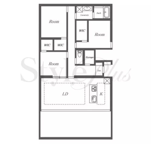 HARVEY RESIDENCE日和の間取り