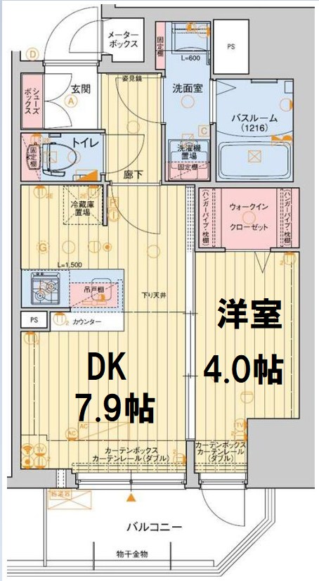 レオンコンフォート堀江公園の間取り