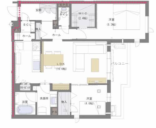 ヒストリア堀川小泉の間取り