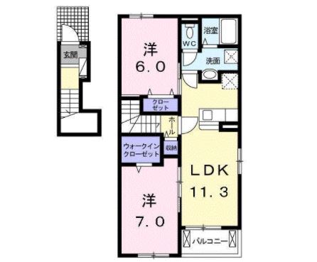 ブリッサ　カージェの間取り