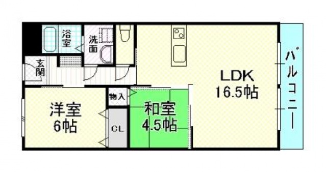 第5コーポ平野の間取り