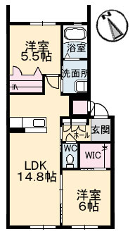 広島市安佐南区緑井のマンションの間取り