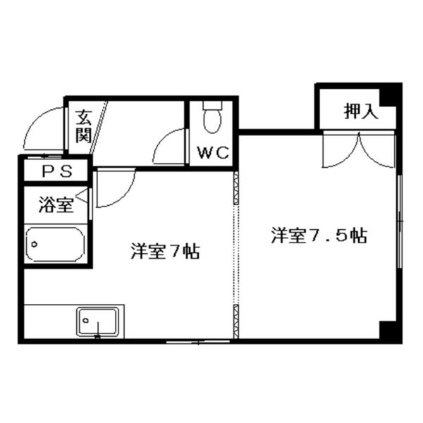 【札幌市中央区南八条西のマンションの間取り】