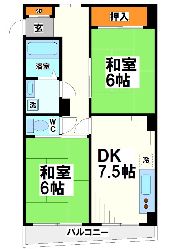 メゾン多摩原の間取り