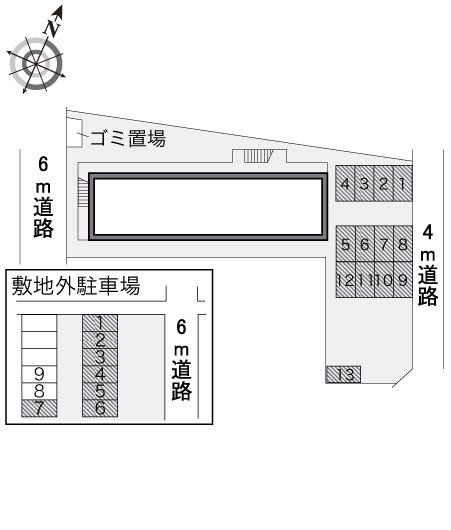 【久喜市鷲宮のアパートのロビー】