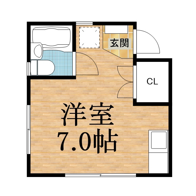 千葉市中央区南生実町のアパートの間取り