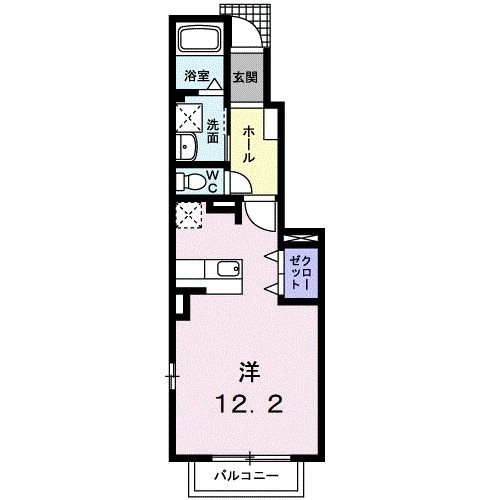 八戸市長者のアパートの間取り