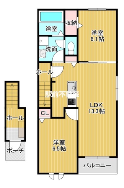 小城市小城町晴気のアパートの間取り