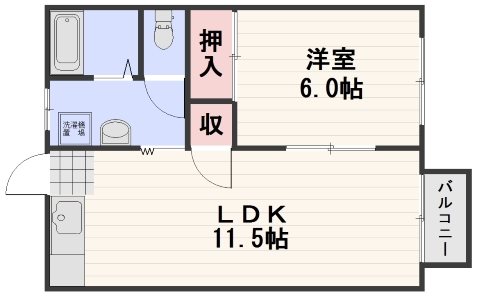 コーポラス小西　当新田の間取り