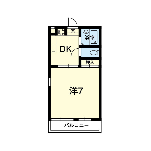 シャルム熊本No.3の間取り