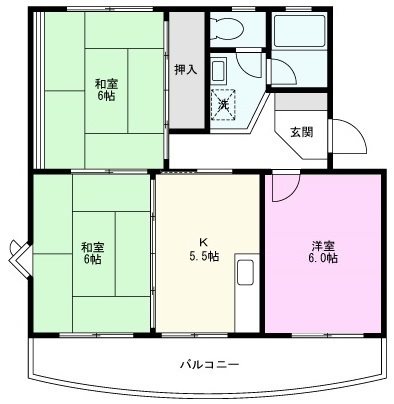 サンライトマンションの間取り