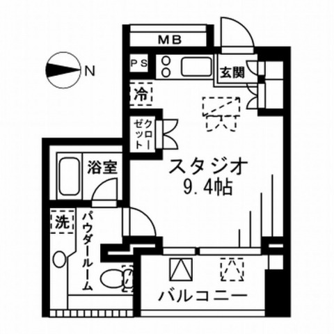 プライムアーバン四谷外苑東の間取り