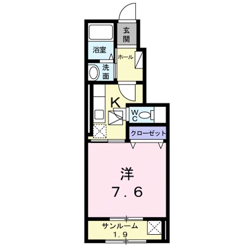 ソレイユ　カヤノIIの間取り