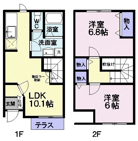 Ｓ（エス）の間取り