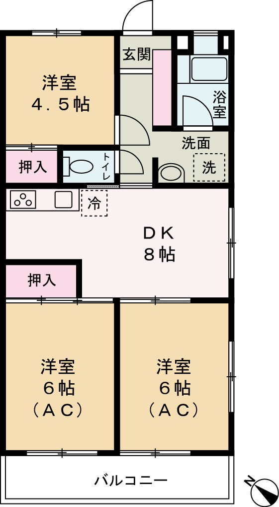 シャトル久我山の間取り