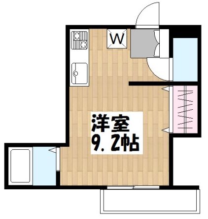 目黒区上目黒のアパートの間取り