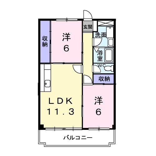 アーバンステイジ・オカベの間取り