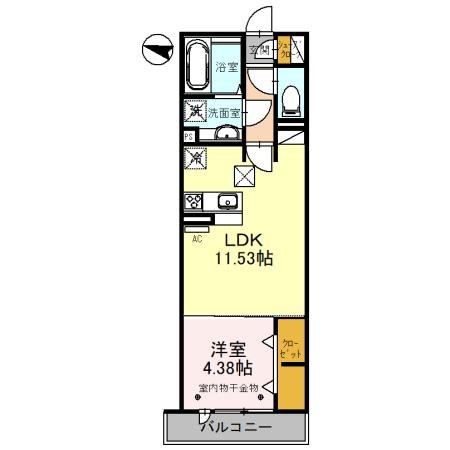 D-ROOM和田町の間取り