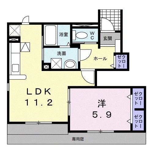 ブランシュール　Iの間取り