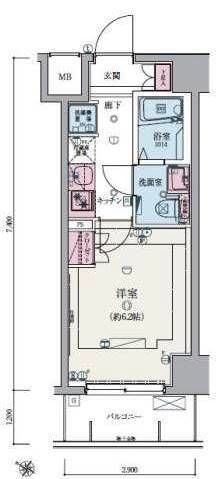 リヴシティ武蔵浦和の間取り